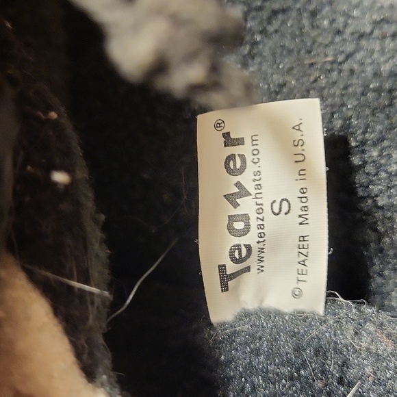 Plush Dog Hat For Humans- Black and White - Picture 4 of 4